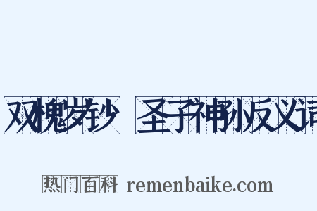 双槐岁钞·圣子神孙反义词是什么意思的图片